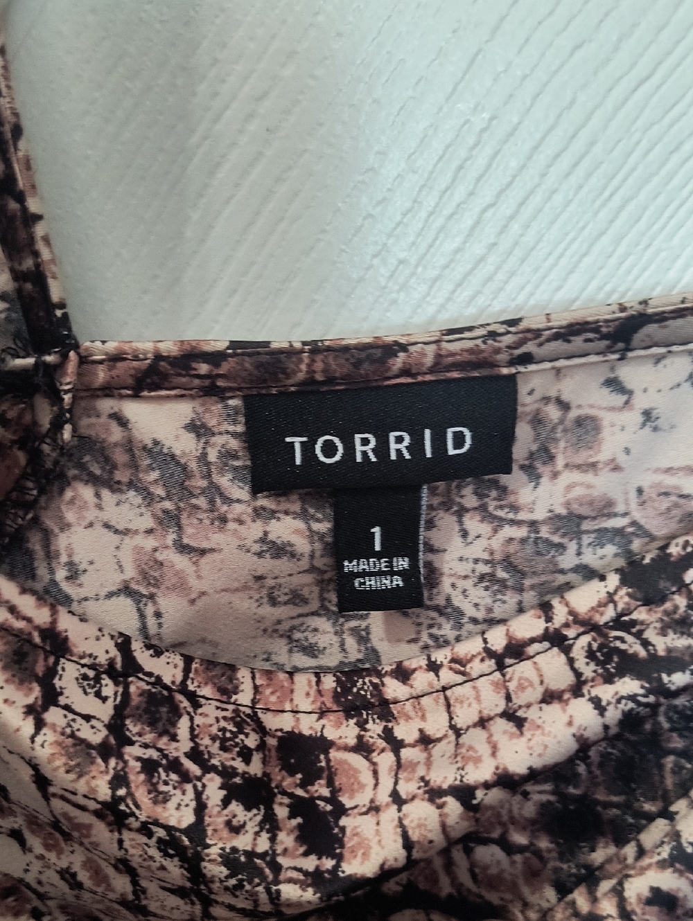 torrid Brown and Black Snake-Print Satin Midi Dress - Picture 2 of 3